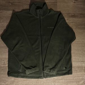 Columbia | Full Zip Up Dark Green Fleece Jacket